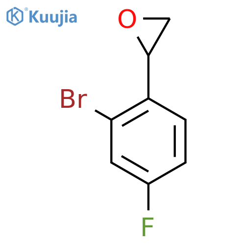2-(2-bromo-4-fluorophenyl)oxirane structure