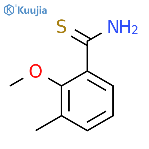2-methoxy-3-methylbenzene-1-carbothioamide structure