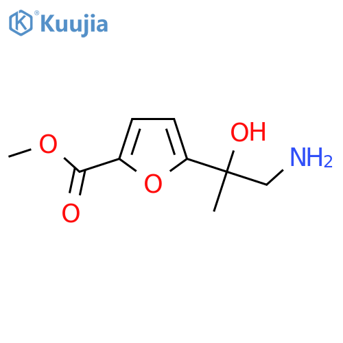 methyl 5-(1-amino-2-hydroxypropan-2-yl)furan-2-carboxylate structure