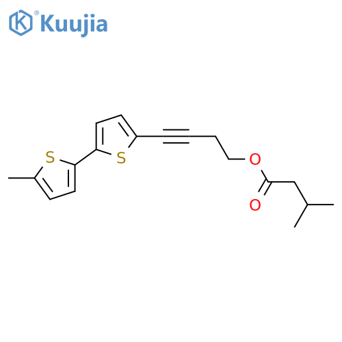 4-[5'-Methyl-[2,2'-bithiophen]-5-yl]-3-butyne-1,2-diol; 2-Deoxy, 1-(3-methylbutanoyl) structure