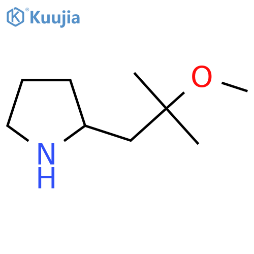 2-(2-methoxy-2-methylpropyl)pyrrolidine structure