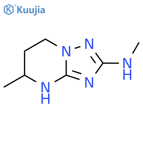 N,5-dimethyl-4H,5H,6H,7H-1,2,4triazolo1,5-apyrimidin-2-amine structure