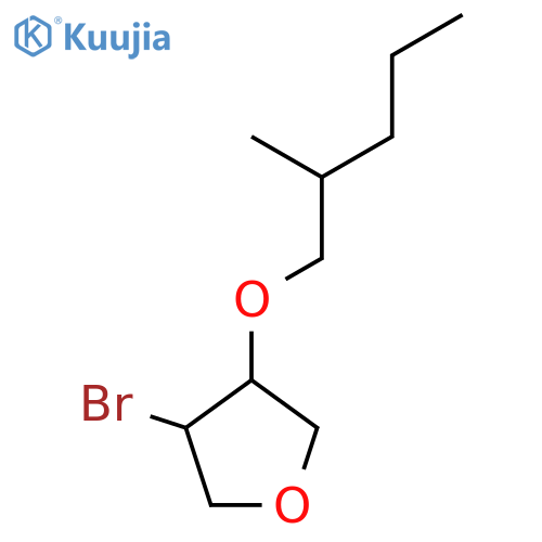 3-bromo-4-(2-methylpentyl)oxyoxolane structure