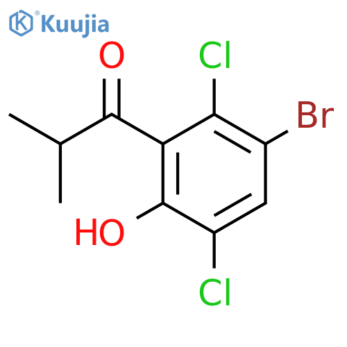 1-(3-Bromo-2,5-dichloro-6-hydroxyphenyl)-2-methylpropan-1-one structure