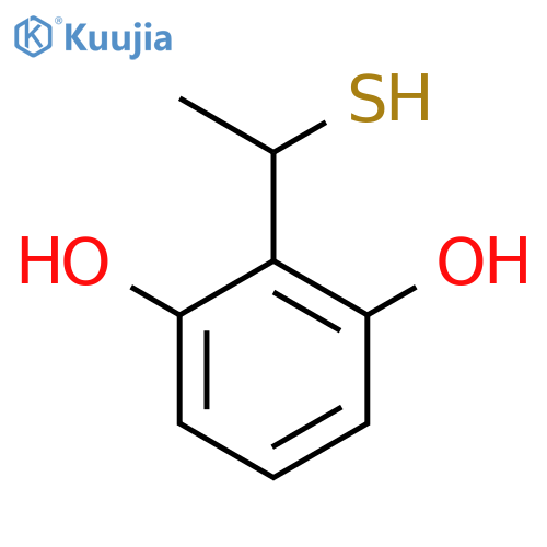 2-(1-Sulfanylethyl)benzene-1,3-diol structure