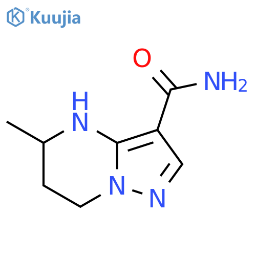 5-methyl-4H,5H,6H,7H-pyrazolo1,5-apyrimidine-3-carboxamide structure
