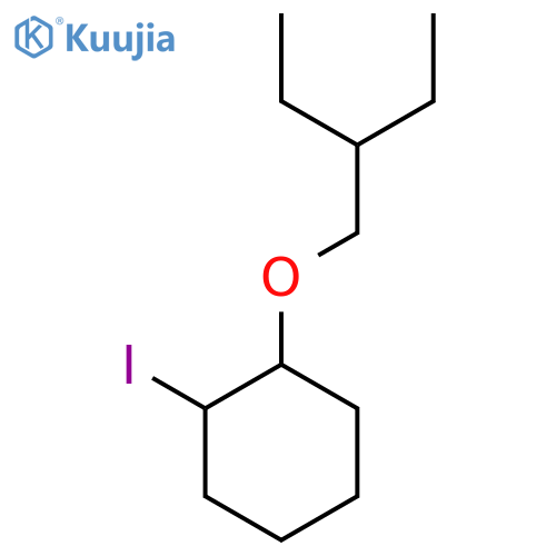 1-(2-ethylbutoxy)-2-iodocyclohexane structure