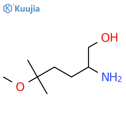 2-amino-5-methoxy-5-methylhexan-1-ol structure
