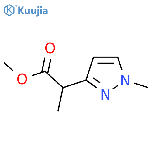 Methyl 2-(1-methyl-1H-pyrazol-3-yl)propanoate structure