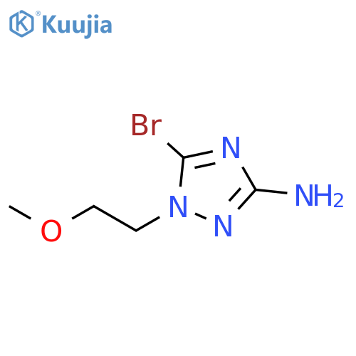 1H-1,2,4-Triazol-3-amine, 5-bromo-1-(2-methoxyethyl)- structure