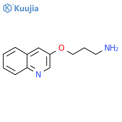 3-(quinolin-3-yloxy)propan-1-amine structure