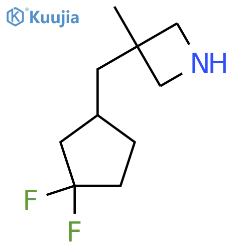 3-(3,3-difluorocyclopentyl)methyl-3-methylazetidine structure