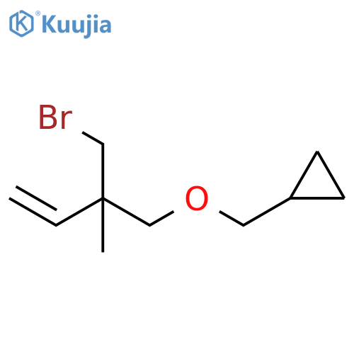 Cyclopropane, [[[2-(bromomethyl)-2-methyl-3-buten-1-yl]oxy]methyl]- structure