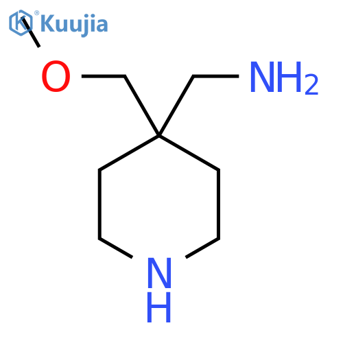 4-(methoxymethyl)piperidin-4-ylmethanamine structure