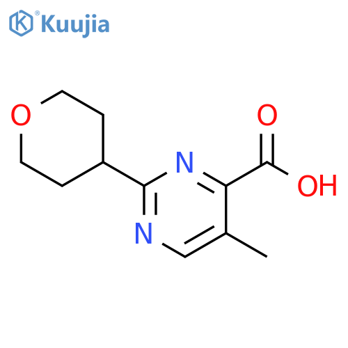 4-Pyrimidinecarboxylic acid, 5-methyl-2-(tetrahydro-2H-pyran-4-yl)- structure