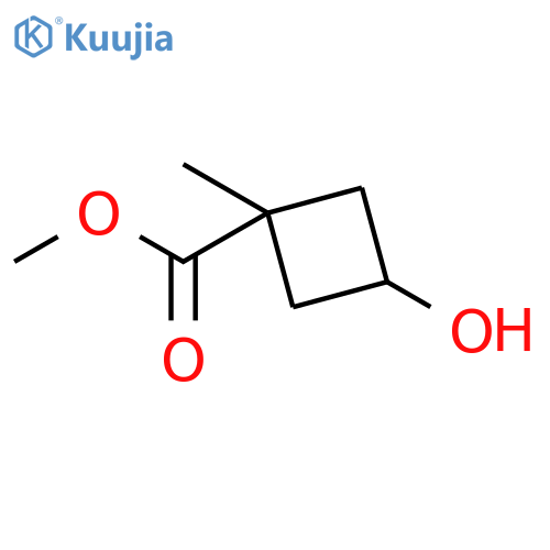 Methyl 3-hydroxy-1-methylcyclobutane-1-carboxylate structure