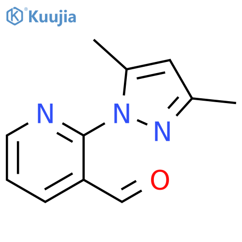 2-(3,5-dimethyl-1H-pyrazol-1-yl)pyridine-3-carbaldehyde structure