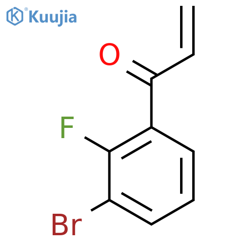 1-(3-bromo-2-fluorophenyl)prop-2-en-1-one structure