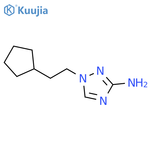 1-(2-cyclopentylethyl)-1H-1,2,4-triazol-3-amine structure