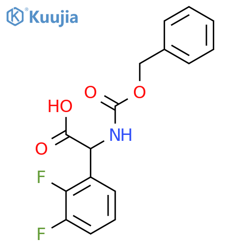 2-{(benzyloxy)carbonylamino}-2-(2,3-difluorophenyl)acetic acid structure