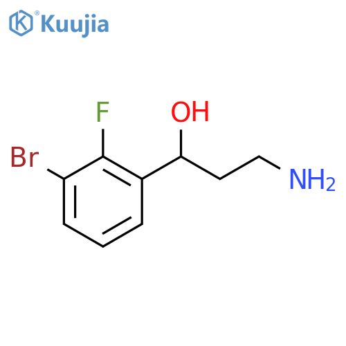 Benzenemethanol, α-(2-aminoethyl)-3-bromo-2-fluoro- structure
