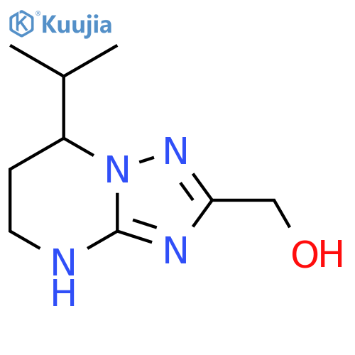 7-(propan-2-yl)-4H,5H,6H,7H-1,2,4triazolo1,5-apyrimidin-2-ylmethanol structure