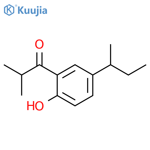 1-5-(butan-2-yl)-2-hydroxyphenyl-2-methylpropan-1-one structure