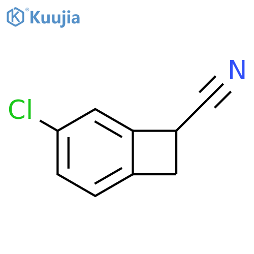4-chlorobicyclo4.2.0octa-1,3,5-triene-7-carbonitrile structure