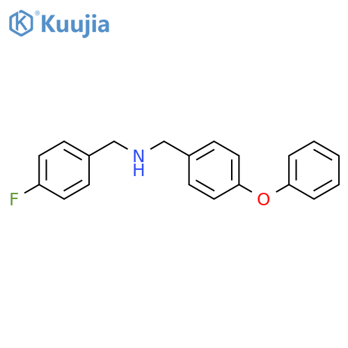 Benzenemethanamine, 4-fluoro-N-[(4-phenoxyphenyl)methyl]- structure