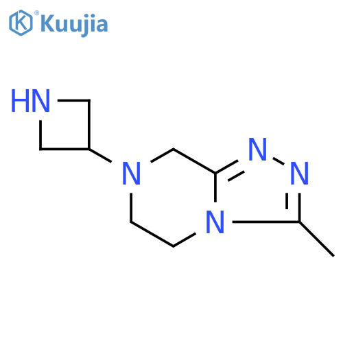 3-{3-methyl-5H,6H,7H,8H-1,2,4triazolo4,3-apyrazin-7-yl}azetidine structure
