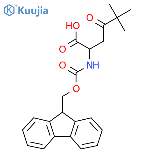 N-[(9H-Fluoren-9-ylmethoxy)carbonyl]-5,5-dimethyl-4-oxonorleucine structure