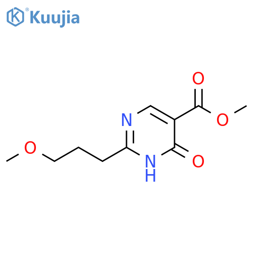 5-Pyrimidinecarboxylic acid, 1,6-dihydro-2-(3-methoxypropyl)-6-oxo-, methyl ester structure