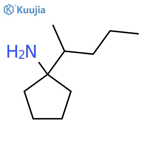 1-(pentan-2-yl)cyclopentan-1-amine structure