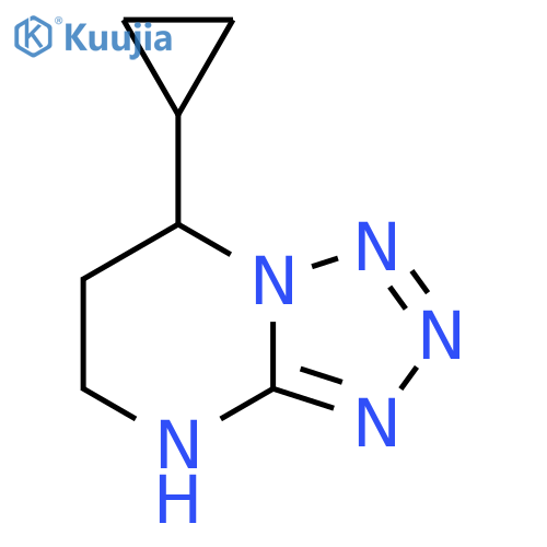 7-cyclopropyl-4H,5H,6H,7H-1,2,3,4tetrazolo1,5-apyrimidine structure