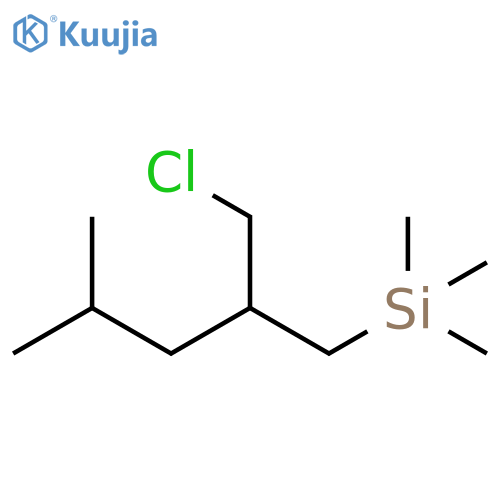Silane, [2-(chloromethyl)-4-methylpentyl]trimethyl- structure
