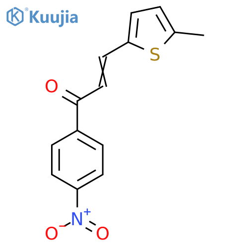 2-Propen-1-one, 3-(5-methyl-2-thienyl)-1-(4-nitrophenyl)- structure