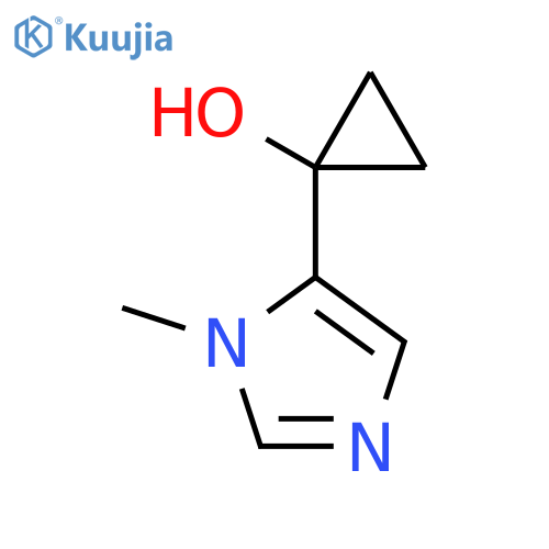 1-(1-methyl-1H-imidazol-5-yl)cyclopropan-1-ol structure