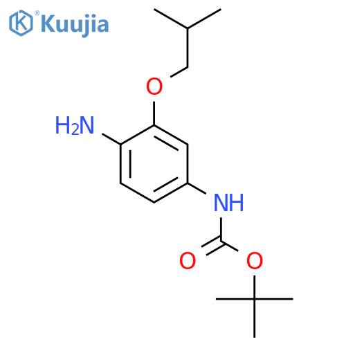 tert-butyl N-4-amino-3-(2-methylpropoxy)phenylcarbamate structure
