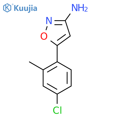 5-(4-chloro-2-methylphenyl)-1,2-oxazol-3-amine structure