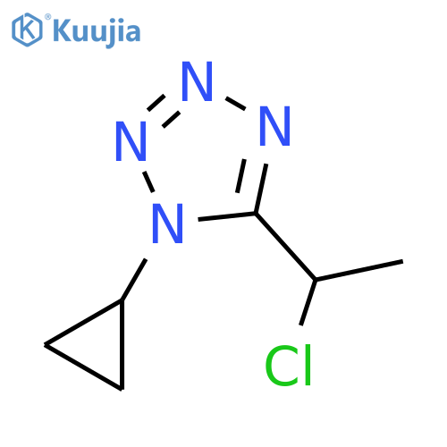 5-(1-chloroethyl)-1-cyclopropyl-1H-1,2,3,4-tetrazole structure
