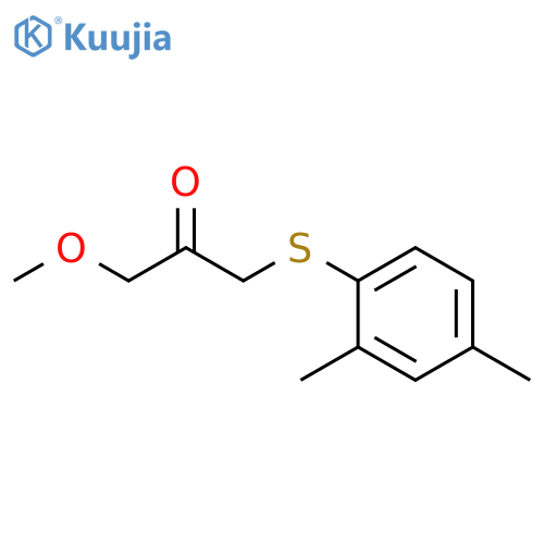 2-Propanone, 1-[(2,4-dimethylphenyl)thio]-3-methoxy- structure