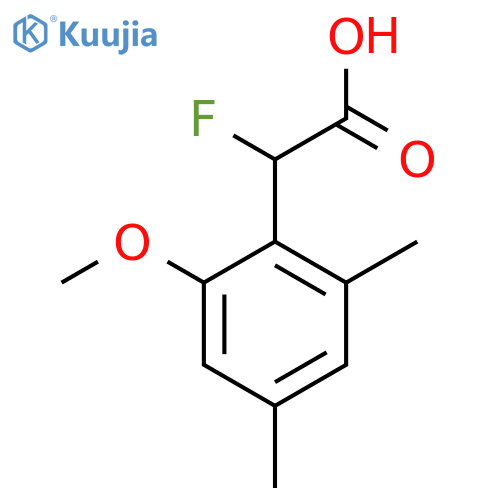 2-Fluoro-2-(2-methoxy-4,6-dimethylphenyl)acetic acid structure
