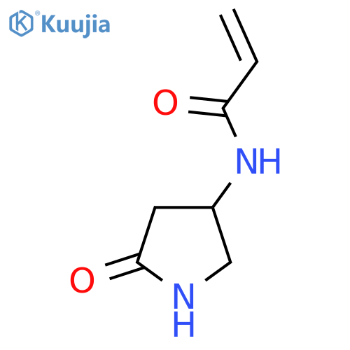 N-(5-oxopyrrolidin-3-yl)prop-2-enamide structure