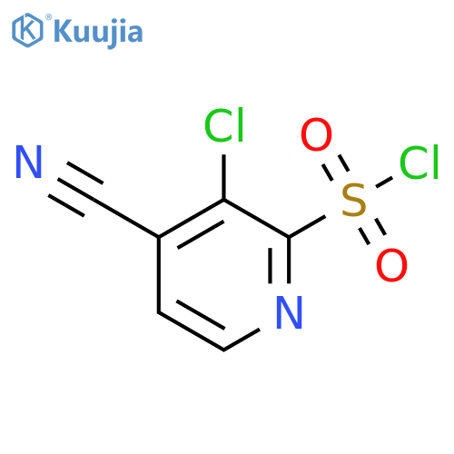 3-chloro-4-cyanopyridine-2-sulfonyl chloride structure