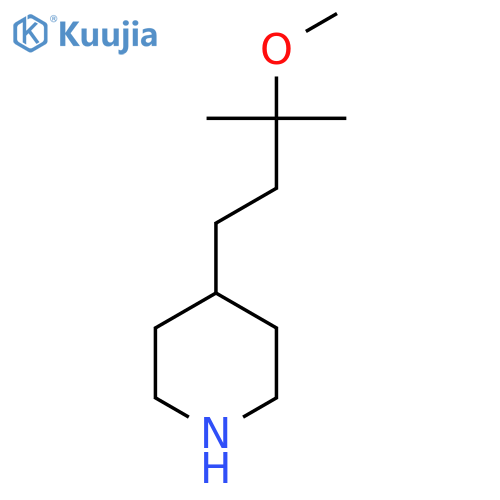 4-(3-methoxy-3-methylbutyl)piperidine structure