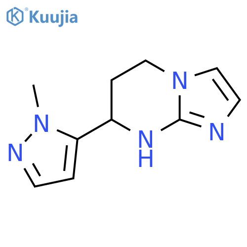 5-{5H,6H,7H,8H-imidazo1,2-apyrimidin-7-yl}-1-methyl-1H-pyrazole structure