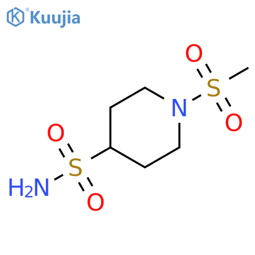 1-methanesulfonylpiperidine-4-sulfonamide structure