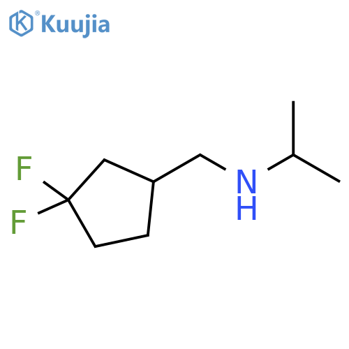 Cyclopentanemethanamine, 3,3-difluoro-N-(1-methylethyl)- structure
