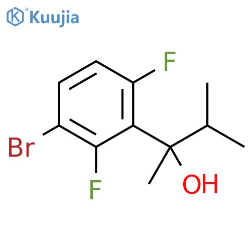 3-Bromo-2,6-difluoro-α-methyl-α-(1-methylethyl)benzenemethanol structure