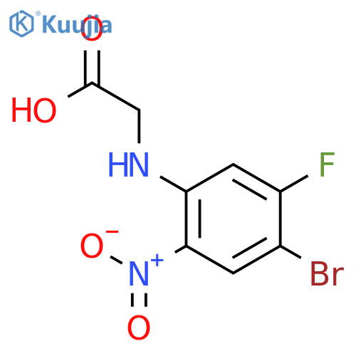Glycine, N-(4-bromo-5-fluoro-2-nitrophenyl)- structure